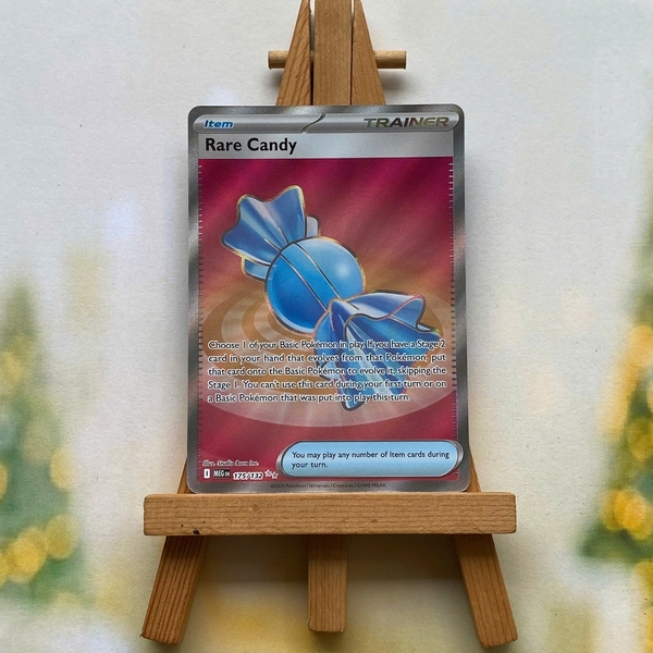 Thẻ hình Pokemon Rare Candy 175/132 - Lá bài lẻ Mega Evolution Full Art Ultra Rare tiếng Anh chính hãng