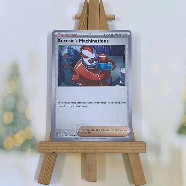Thẻ hình Pokemon Xerosic's Machinations 064/064 - Lá bài lẻ Shrouded Fable Uncommon Reverse Holo tiếng Anh chính hãng