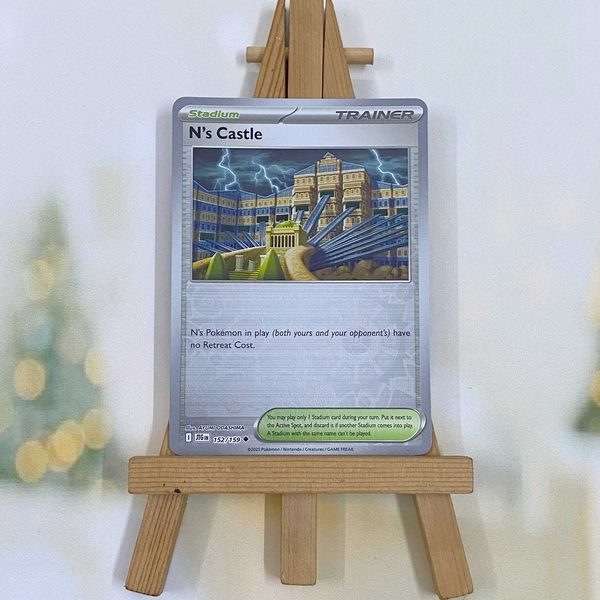 Thẻ hình Pokemon N's Castle 152/159 - Lá bài lẻ Journey Together Uncommon Reverse Holo tiếng Anh chính hãng ảnh 2