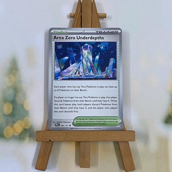 Thẻ hình Pokemon Area Zero Underdepths 094/131 - Lá bài lẻ Prismatic Evolutions Uncommon Reverse Holo tiếng Anh chính hãng ảnh 2