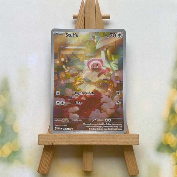 Thẻ hình Pokemon Stufful 154/132 - Lá bài lẻ Mega Evolution Illustration Rare tiếng Anh chính hãng