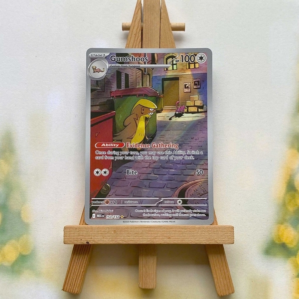 Thẻ hình Pokemon Gumshoos 153/132 - Lá bài lẻ Mega Evolution Illustration Rare tiếng Anh chính hãng