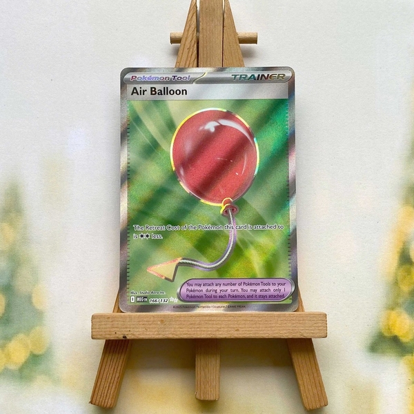 Thẻ hình Pokemon Air Balloon 166/132 - Lá bài lẻ Mega Evolution Ultra Rare tiếng Anh chính hãng