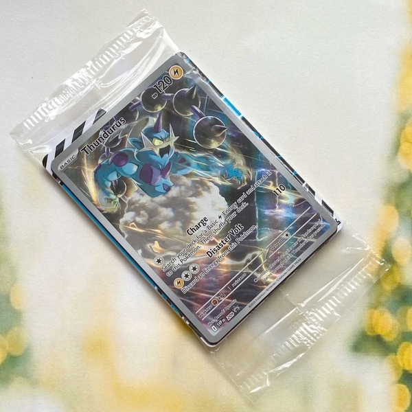 Thẻ hình Pokemon Thundurus SVP209 (SEAL) - Lá bài lẻ Scarlet Violet Promo tiếng Anh chính hãng ảnh 2