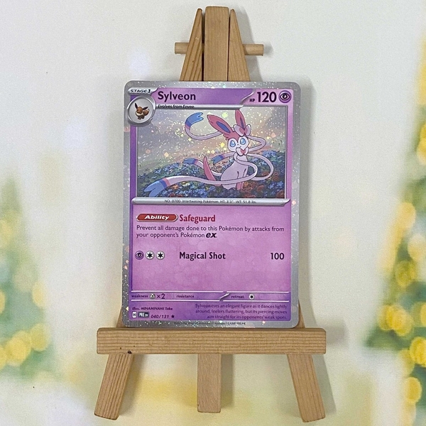 Thẻ hình Pokemon Eevee Evolves Cosmos Holo Promo từ hộp 8-tin Exclusive Prismatic Evolution chính hãng ảnh 3