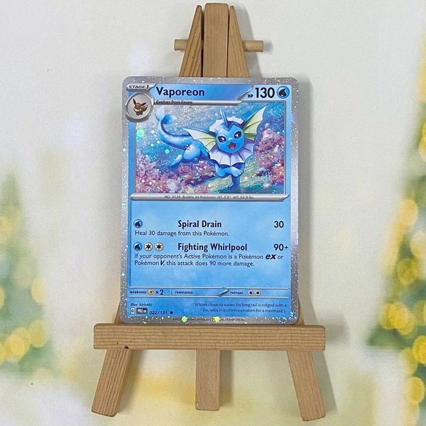 Thẻ hình Pokemon Eevee Evolves Cosmos Holo Promo từ hộp 8-tin Exclusive Prismatic Evolution chính hãng ảnh 8