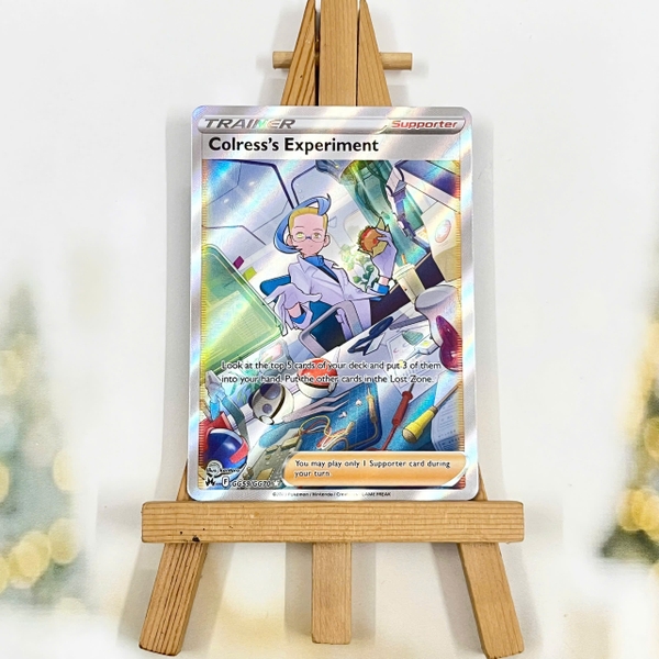 Thẻ hình Pokemon Colress's Experiment GG59/GG70 - Lá bài lẻ Crown Zenith Full Art Ultra Rare tiếng Anh chính hãng ảnh 3