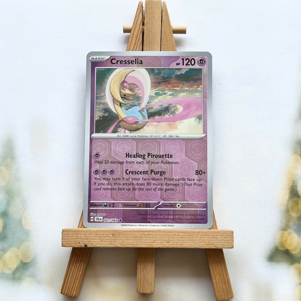 Thẻ hình Pokemon Cresselia 021/064 - Lá bài lẻ Shrouded Fable Rare Reverse Holo tiếng Anh chính hãng