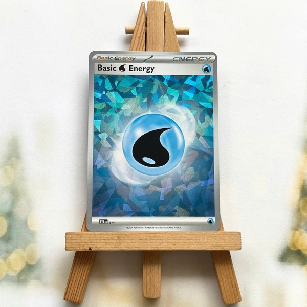 01 Thẻ hình Pokemon năng lượng cơ bản SVE - Lá bài lẻ Basic Energy Cracked Ice Holo tiếng Anh chính hãng ảnh 4