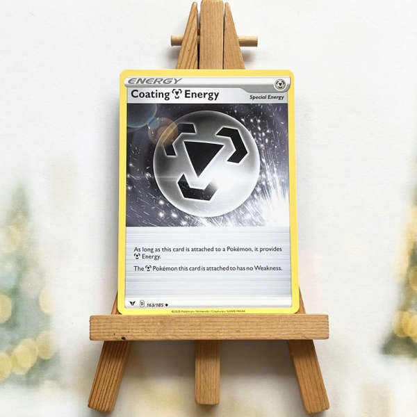 Thẻ hình Pokemon Coating Metal Energy 163/185 - Lá bài lẻ Vivid Voltage Uncommon tiếng Anh chính hãng