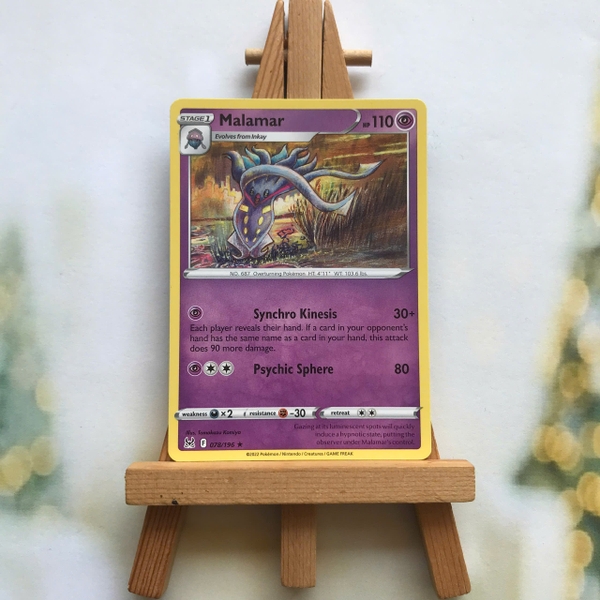 Thẻ hình Pokemon Malamar 078/196 - Lá bài lẻ Lost Origin Rare tiếng Anh chính hãng