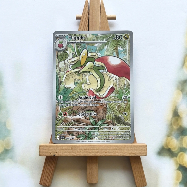 Thẻ hình Pokemon Flapple 210/191 - Lá bài lẻ Surging Sparks Illustration Rare tiếng Anh chính hãng