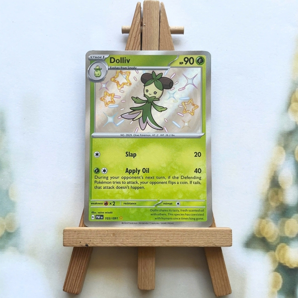 Thẻ hình Pokemon Dolliv 103/091 - Lá bài Scarlet & Violet: Paldean Fates Shiny Rare tiếng Anh chính hãng