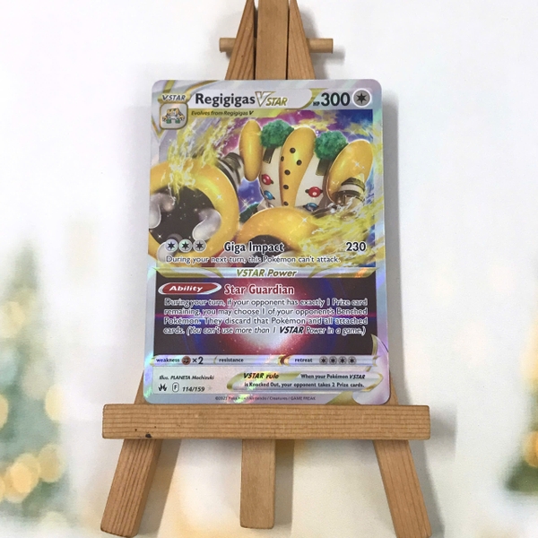Thẻ hình Pokemon Regigigas VSTAR 114/159 - Lá bài lẻ Crown Zenith Ultra Rare tiếng Anh