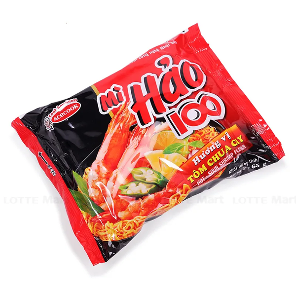 Mì Hảo 100 tôm chua cay gói 65g