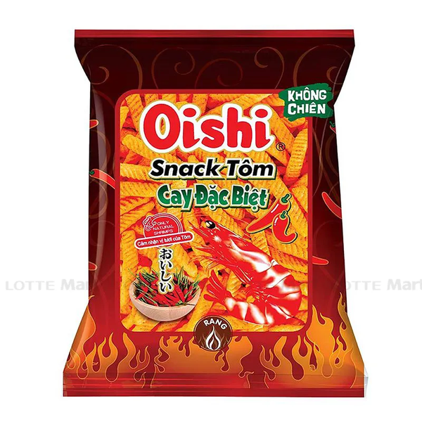 Snacks Oishi tôm cay đặc biệt gói 68g