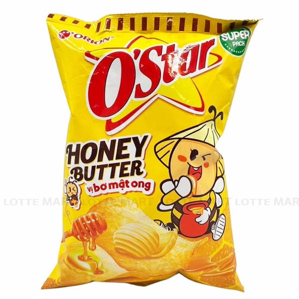 Snack Vị Bơ Mật Ong O'Star gói 52g