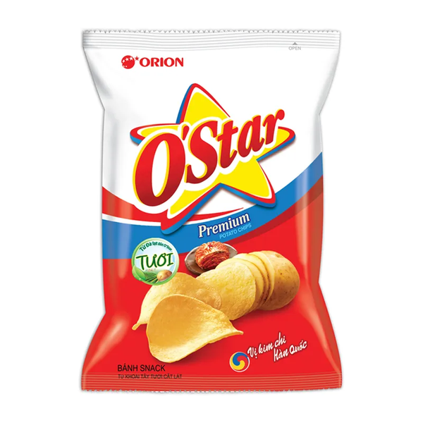 Snack khoai tây vị kim chi Hàn Quốc O'Star gói 95g