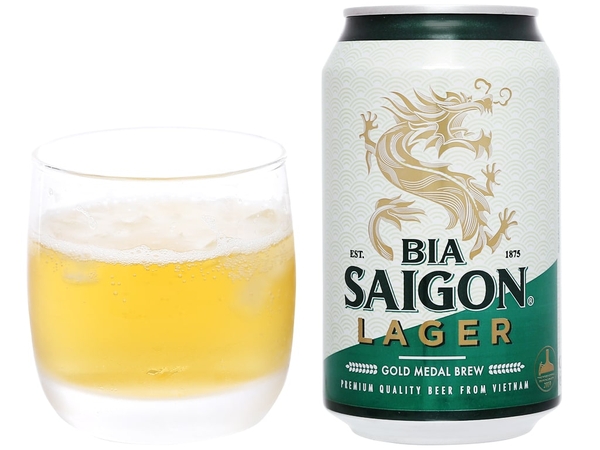 Bia Sài Gòn Lager lon 330ml