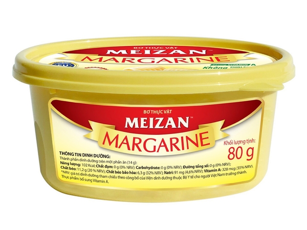 Bơ lạt từ thực vật Meizan hũ 80g