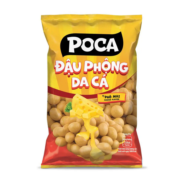 Snack đậu phộng da cá Poca phô mai gói 28g