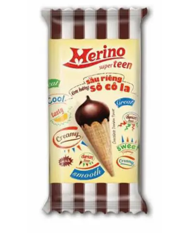 Kem hương sầu riêng socola Merino cây 56g