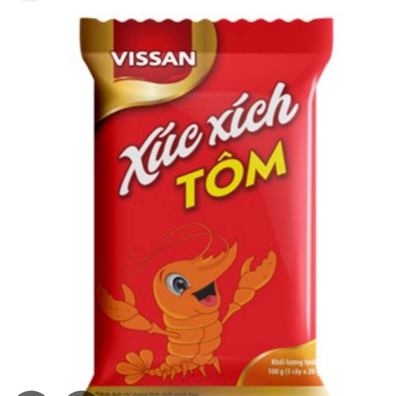 Xúc xích tôm vissan cây 40g