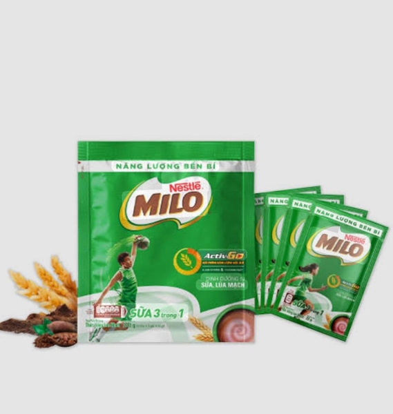 Thùng Milo uống liền dạng bịch 180ml