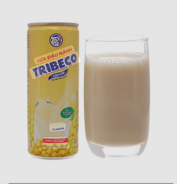 Sữa đậu nành Tribeco Trisoy lon 240ml