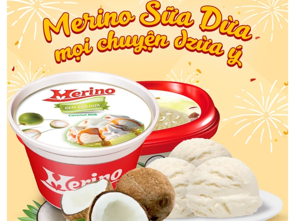 Kem sữa dừa Merino ly 95ml (53g)