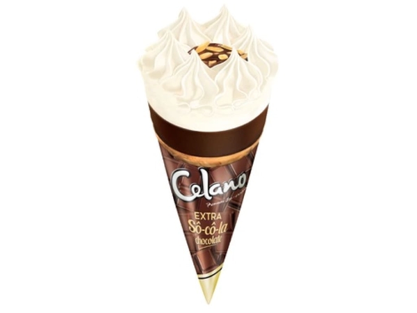 Kem ốc quế  sô cô la extra Celano cây 125ml(75g)