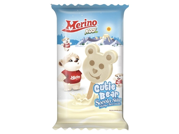 Kem Milky chocolate Merino Kool Cutie Bear cây 64g