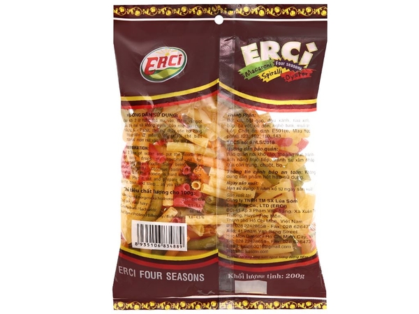 Nui rau củ Bốn mùa Erci gói 200g