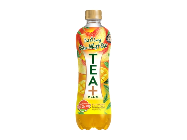Trà Ô Long Tea+ vị đào chai 450ml