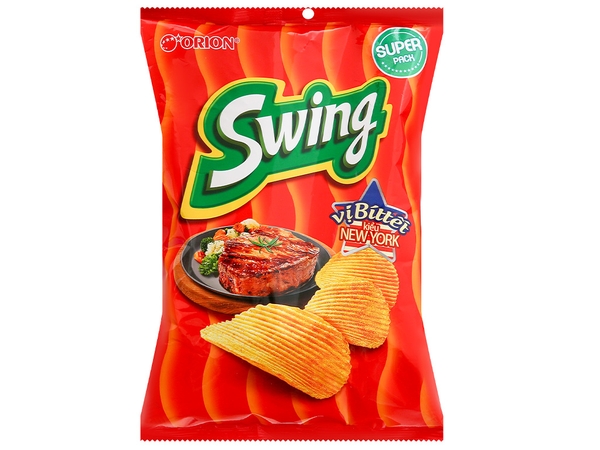 Snack khoai tây vị bít tết kiểu New York Swing gói 55g