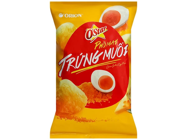 Snack khoai tây vị phô mai trứng muối O'Star gói 90g