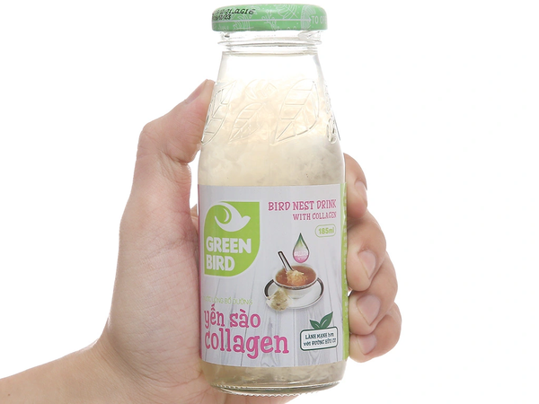 Nước yến sào Collagen Green Bird chai 185ml