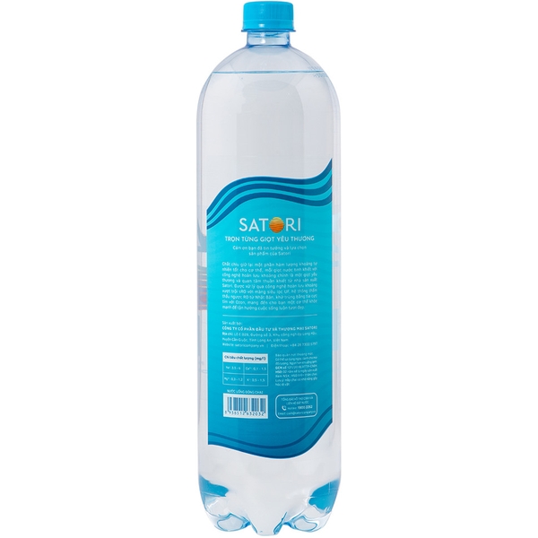 Nước tinh khiết hoàn lưu khoáng Satori chai 1.5L