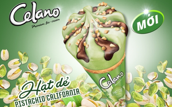 Kem Ốc quế Celano Pistachio cây 66g