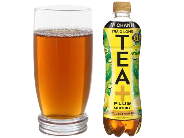 Trà Ô Long Tea+ Xanh Vị Chanh Chai 450ml