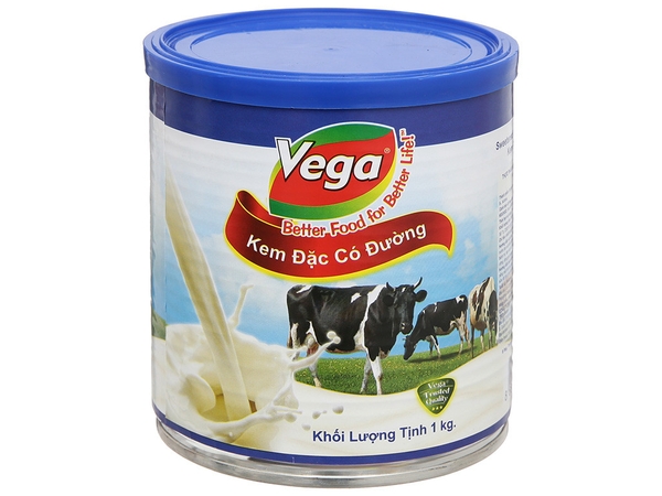 Kem đặc có đường Vega lon 1kg