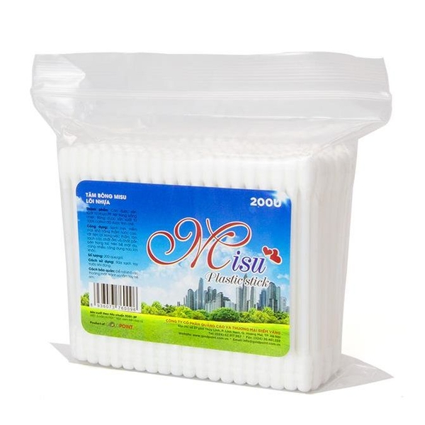 Tăm bông Misu lõi nhựa