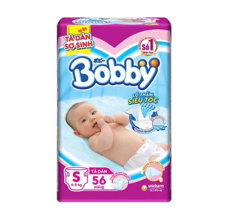 Tã Bỉm Dán Bobby S 56 Miếng