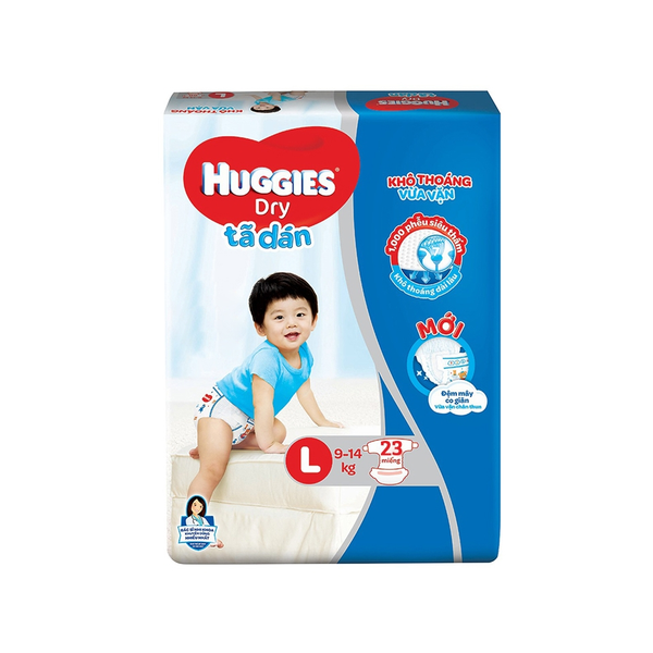 Tã dán Huggies size L 68 Miếng (Cho bé 9 - 14kg)