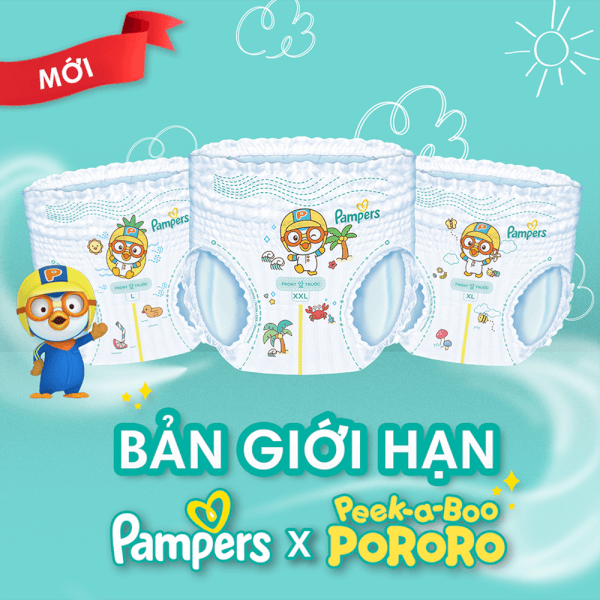 Bỉm tã quần Pampers giữ dáng size M 60 miếng (7-12kg)
