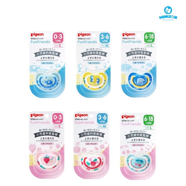 Ti Giả/Ti Ngậm Pigeon FunFriends Nội Địa Nhật