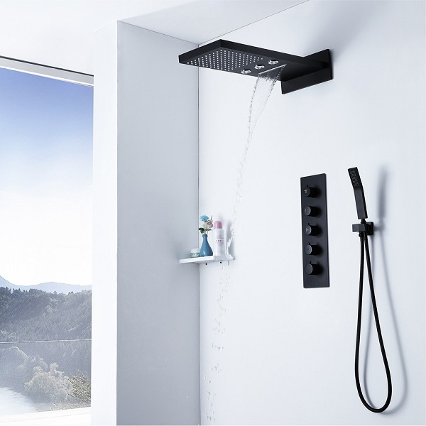 Sen tắm nhiệt độ âm tường màu đen DAELIM 100010 (Bát sen 62x27cm)