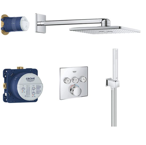 Sen Tắm Thông Minh Âm Tường Grohe SmartControl vuông 34706000