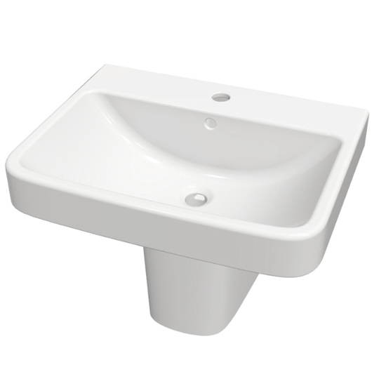 Chậu rửa lavabo JOMOO 12479-1-11P-I011 treo tường
