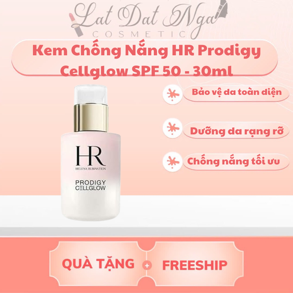 Kem Chống Nắng HR Prodigy Cellglow SPF 50 - 30ml | LẬT ĐẬT NGA